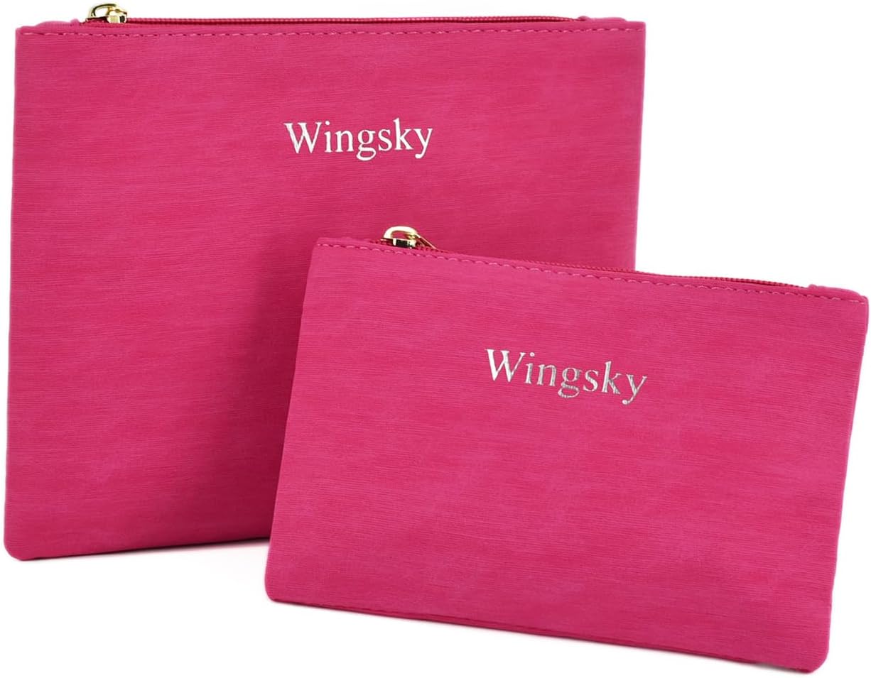 Best 2 Pack Makeup Bag Set, Special Cosmetic Pouches for Purse, Stylish and Port...