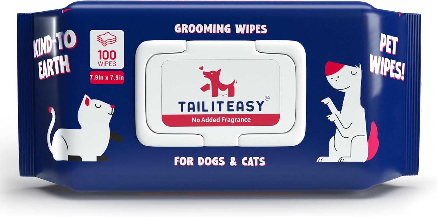 Best Pet Wipes for Dogs, Unique Dog Paw Wipes, Special Dog Cleaning Wipes, Biode...