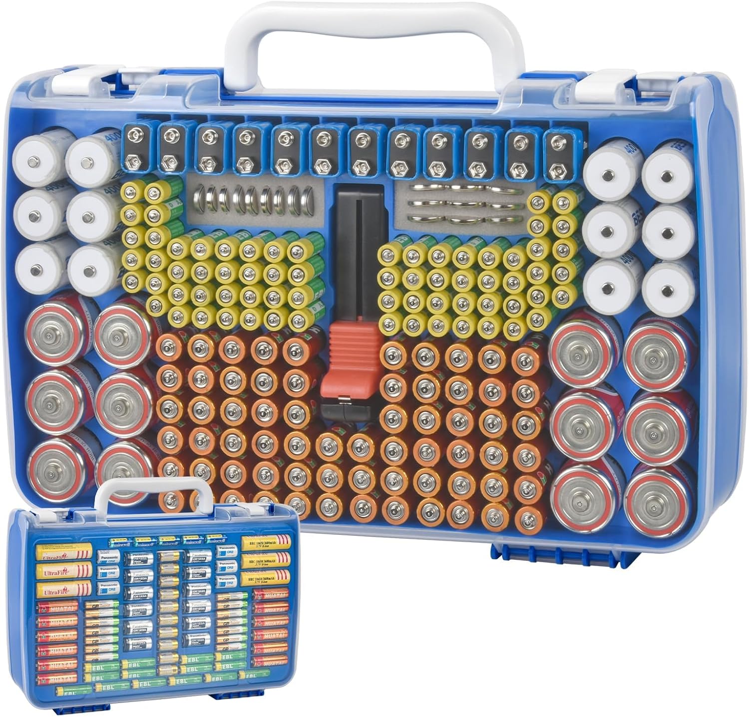 Best Battery Organizer Case, Special Storage Holder with Double-Sided Design, Su...
