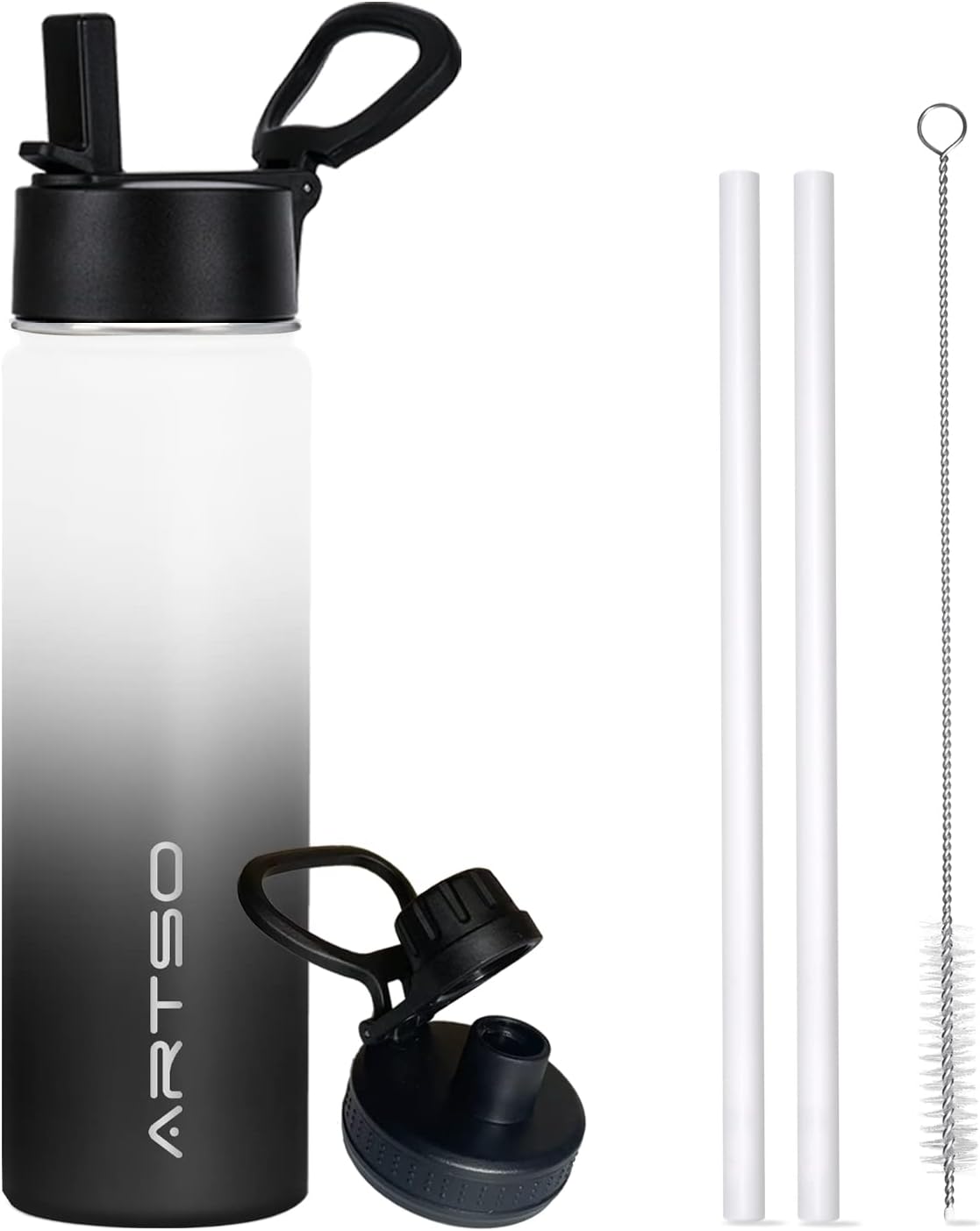 Best ARTSO 24oz Stainless Steel Insulated Water Bottle, Special Water Bottle wit...