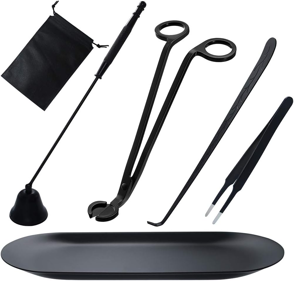 Best Candle Wick Trimmer, Special Candle Accessories Set 6 in 1, Sustainable Can...