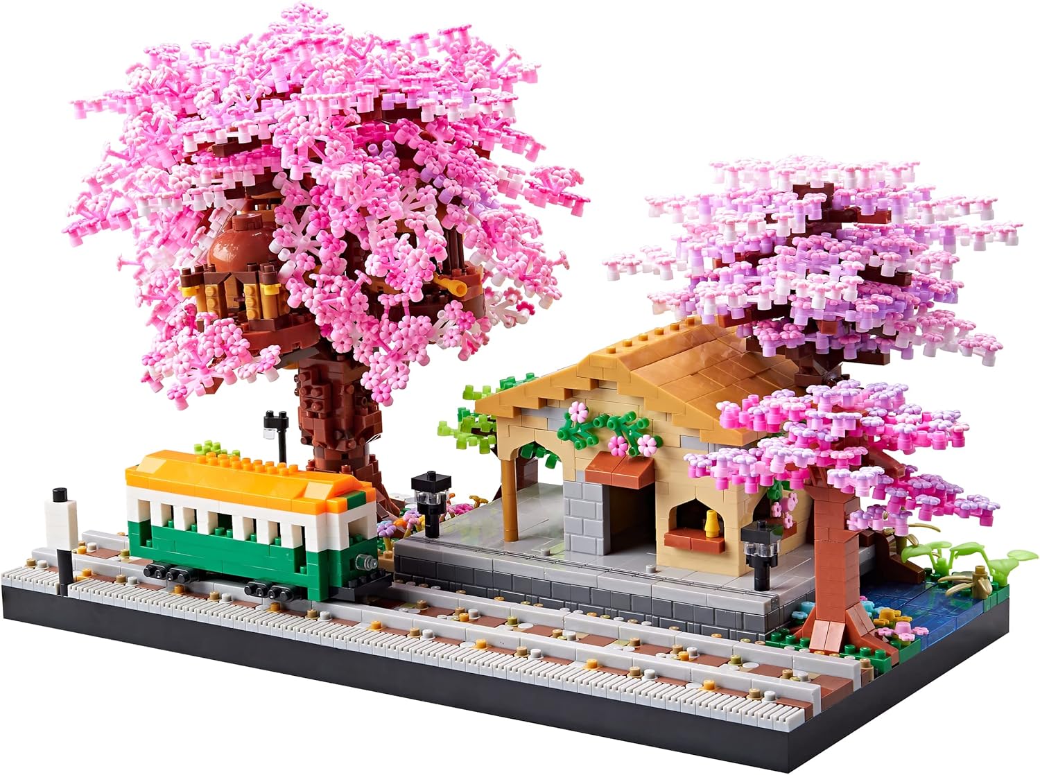 Best Architecture Model Kit, Unique Japanese Sakura Tree Class Train Station, Sp...