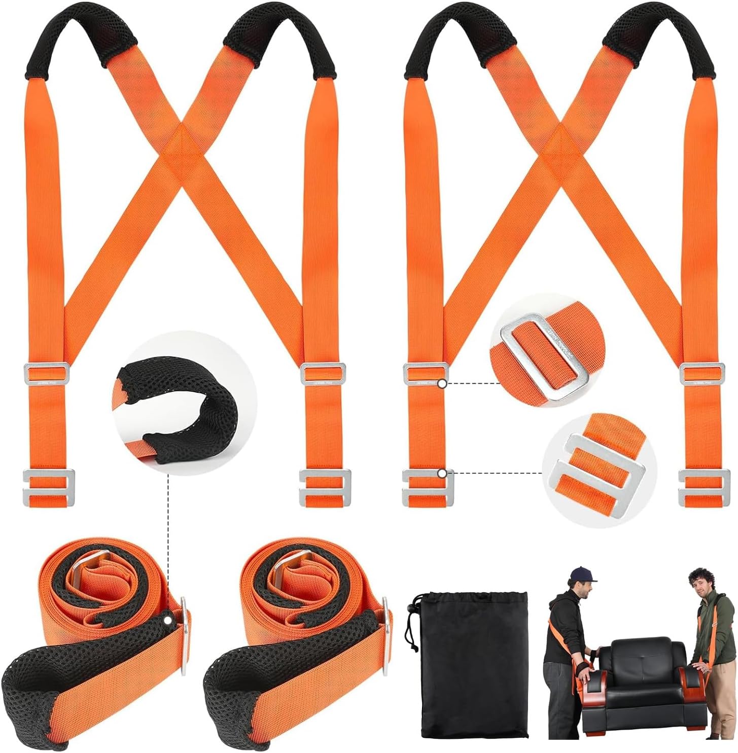 Best Moving Shoulder Straps, Special 2-Person Shoulder Lifting System, Innovativ...
