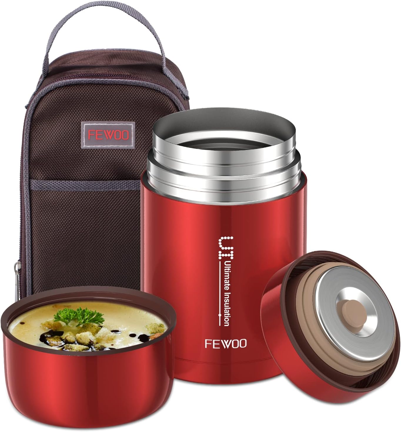 Best FEWOO Food Jar, Special Vacuum Insulated Stainless Steel Lunch Thermos, Inn...