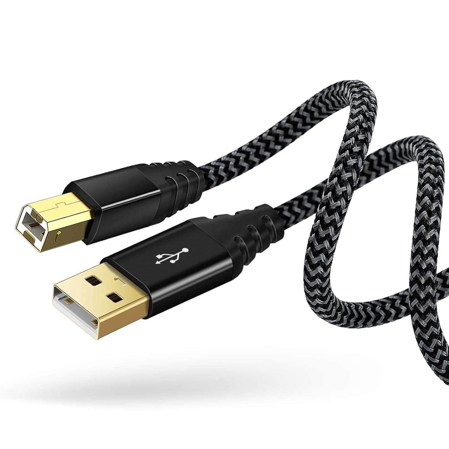 Best Abetcabe Printer Cable, Special Extra Long USB 2.0 Type A Male to B Male Ca...
