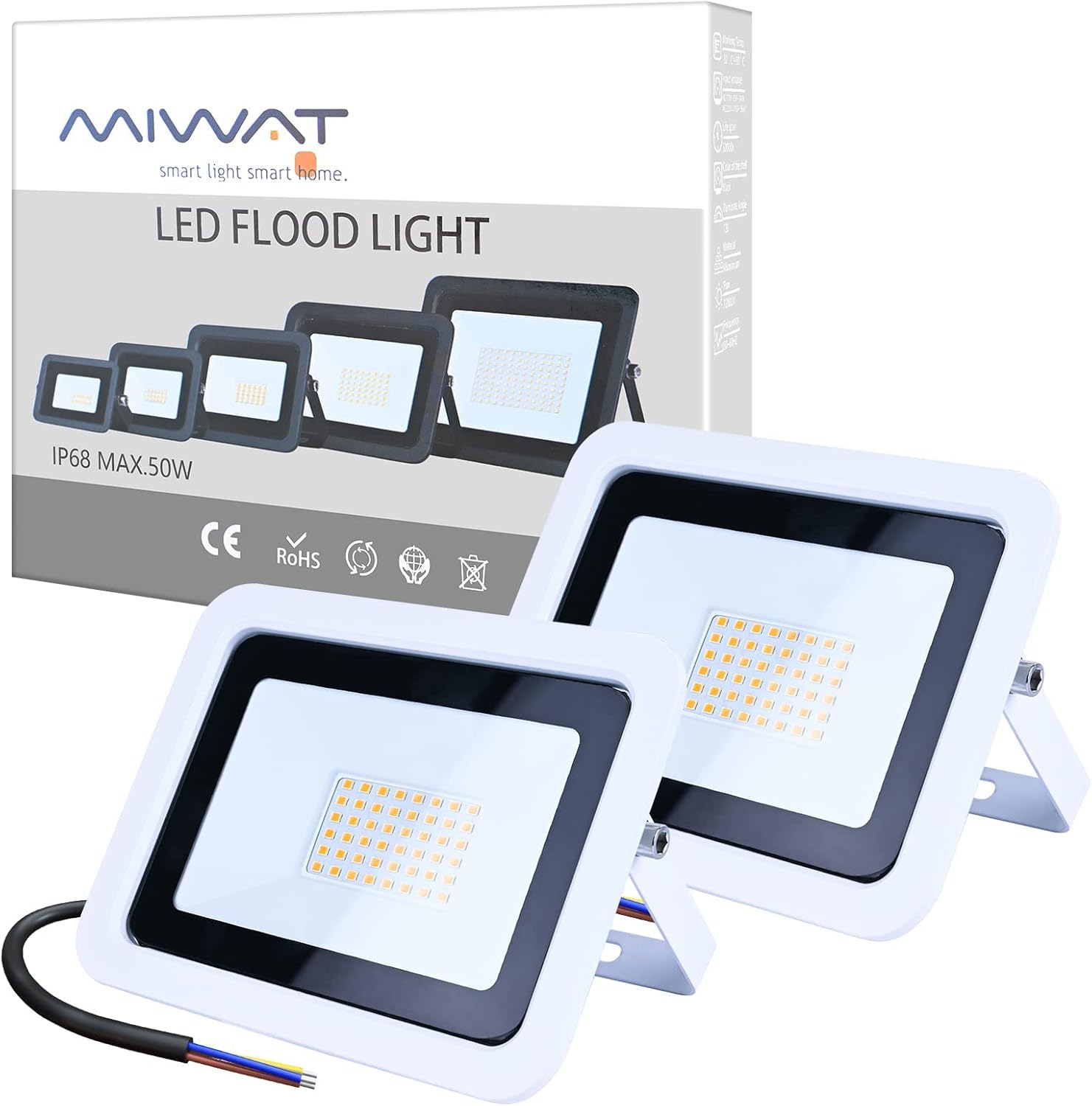Best Ubanner 2 Pack LED Flood Light, Special Outdoor Security Lights, Innovative...