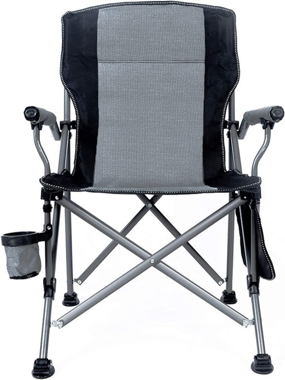 Best Carvapet Folding Camping Chair, Special Heavy Duty Support Outdoor Chair wi...