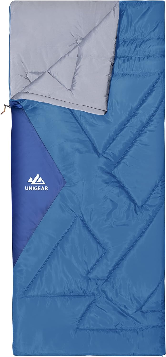 Best Unigear Camfy Bed 50°F/10℃ Sleeping Bag, Premium Comfortable Sleeping Bag f...