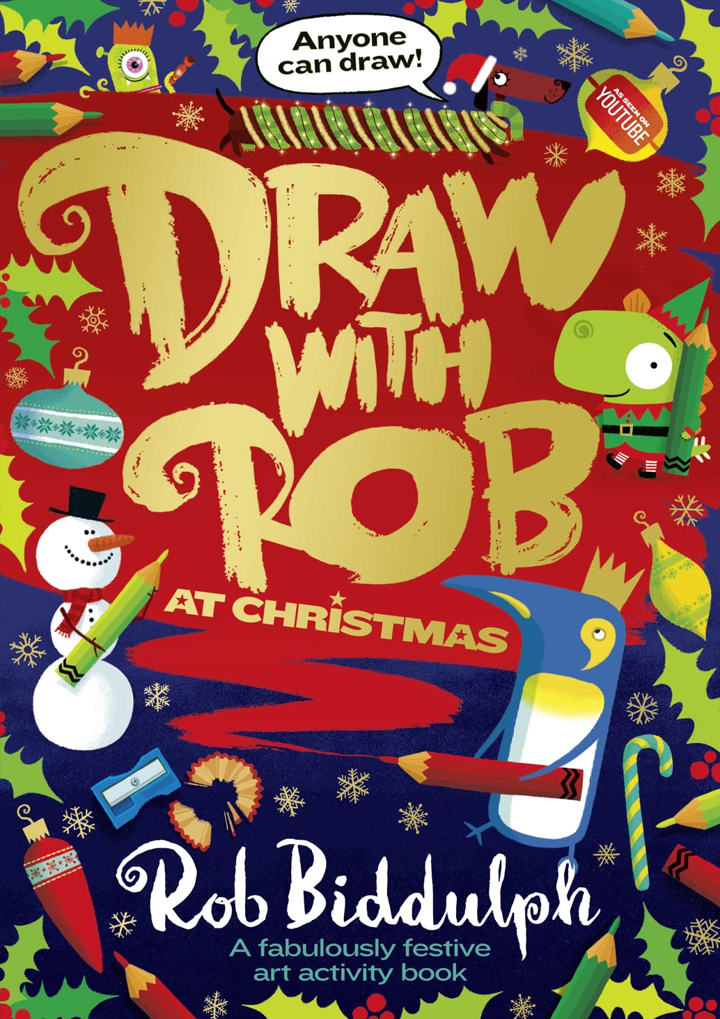 Best 'Draw with Rob at Christmas', Special Art Activity Book from Internet Sensa...
