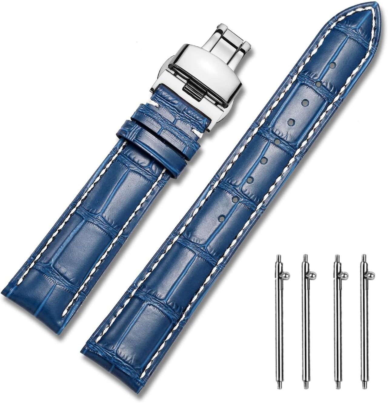 Best MUENShop Leather Watch Straps, Special Quick Release Straps with Polished D...