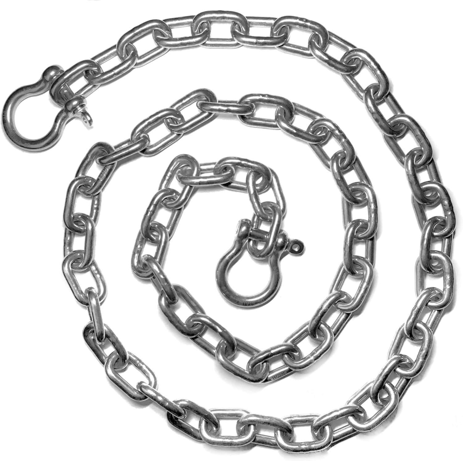 Best US Stainless 5/16' (8mm) AISI 316 Anchor Chain, Special Anchor Chain with 3...