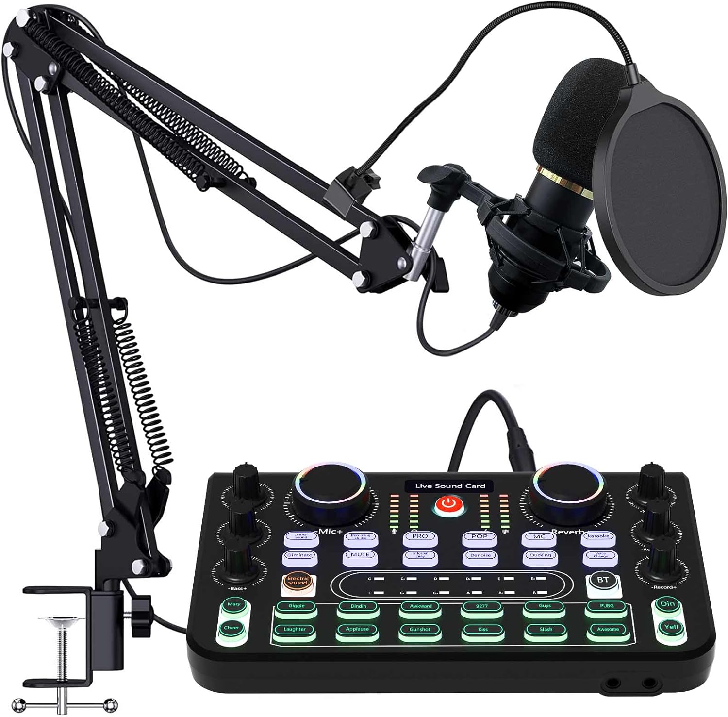 Best Rubehoow Podcast Equipment Bundle, Special Audio Interface and DJ Mixer wit...