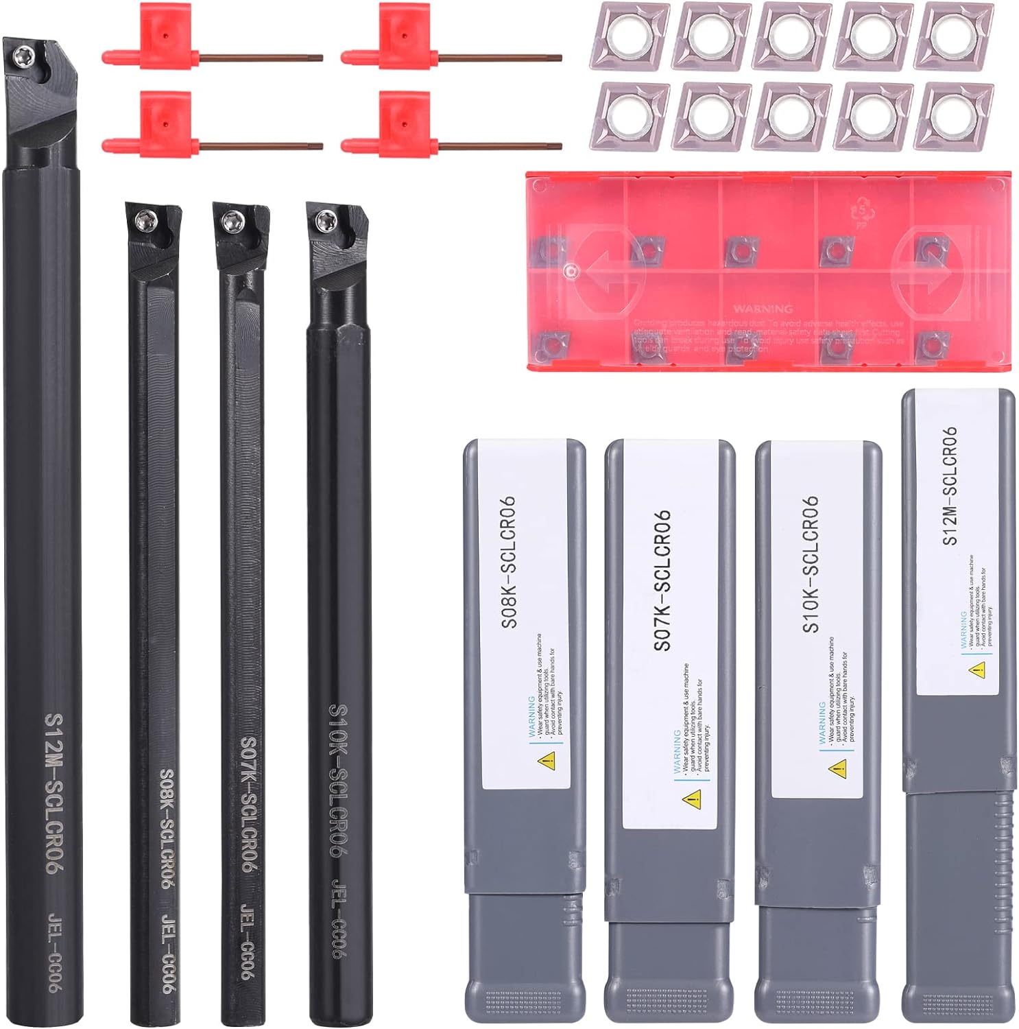 Best VerRich Turning Tools Holder Set, Special Lathe Boring Bar with S07K/S08K/S...