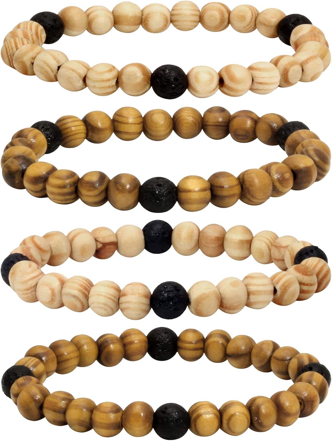 Best MILAKOO Lava Rock Stone Beads, Special Essential Oil Diffuser Bracelet, Inn...