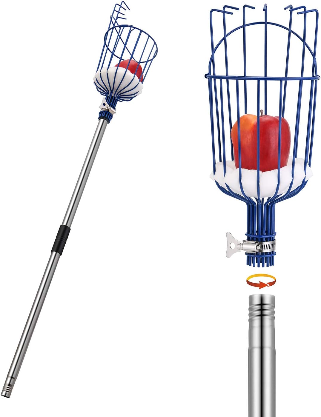 Best MaidMAX Fruit Picker, Special Gardening Tool with 13 Foot Lightweight Stain...