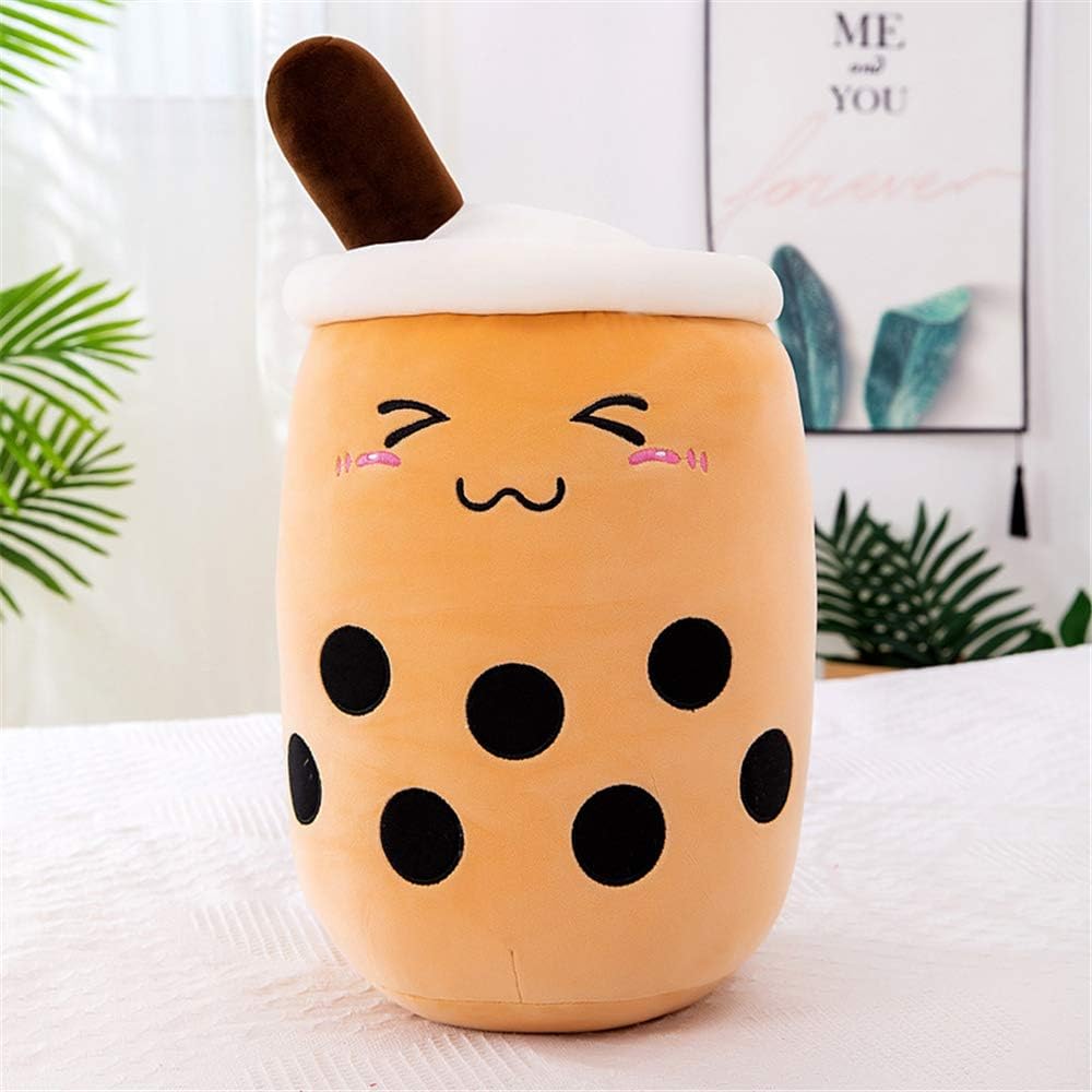Unique KOWAKA Boba Plushie Plush Pillow, Special Creative Bubble Milk Tea Cup Sh...