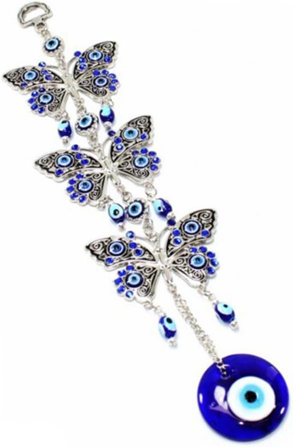 Best Turkish Blue Evil Eye, Unique Butterfly Wall Hanging Decoration, Special Or...