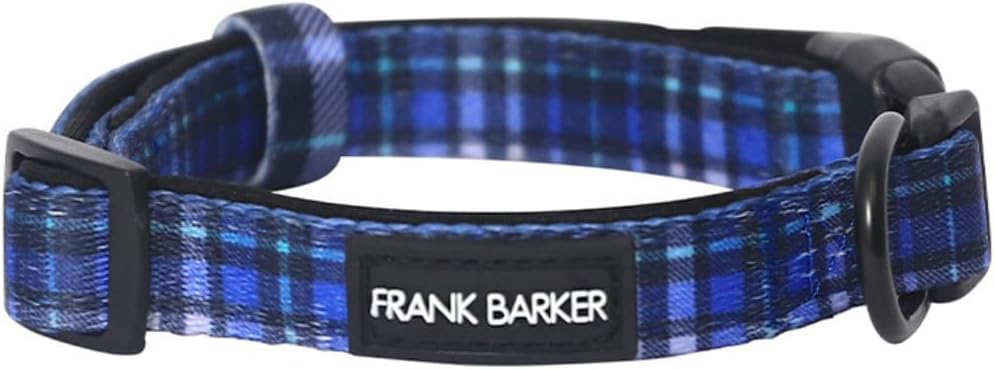 Large Adjustable Plaid Patterned Dog Collar, Splosh Frank Barker 1pcs Dog Collar...