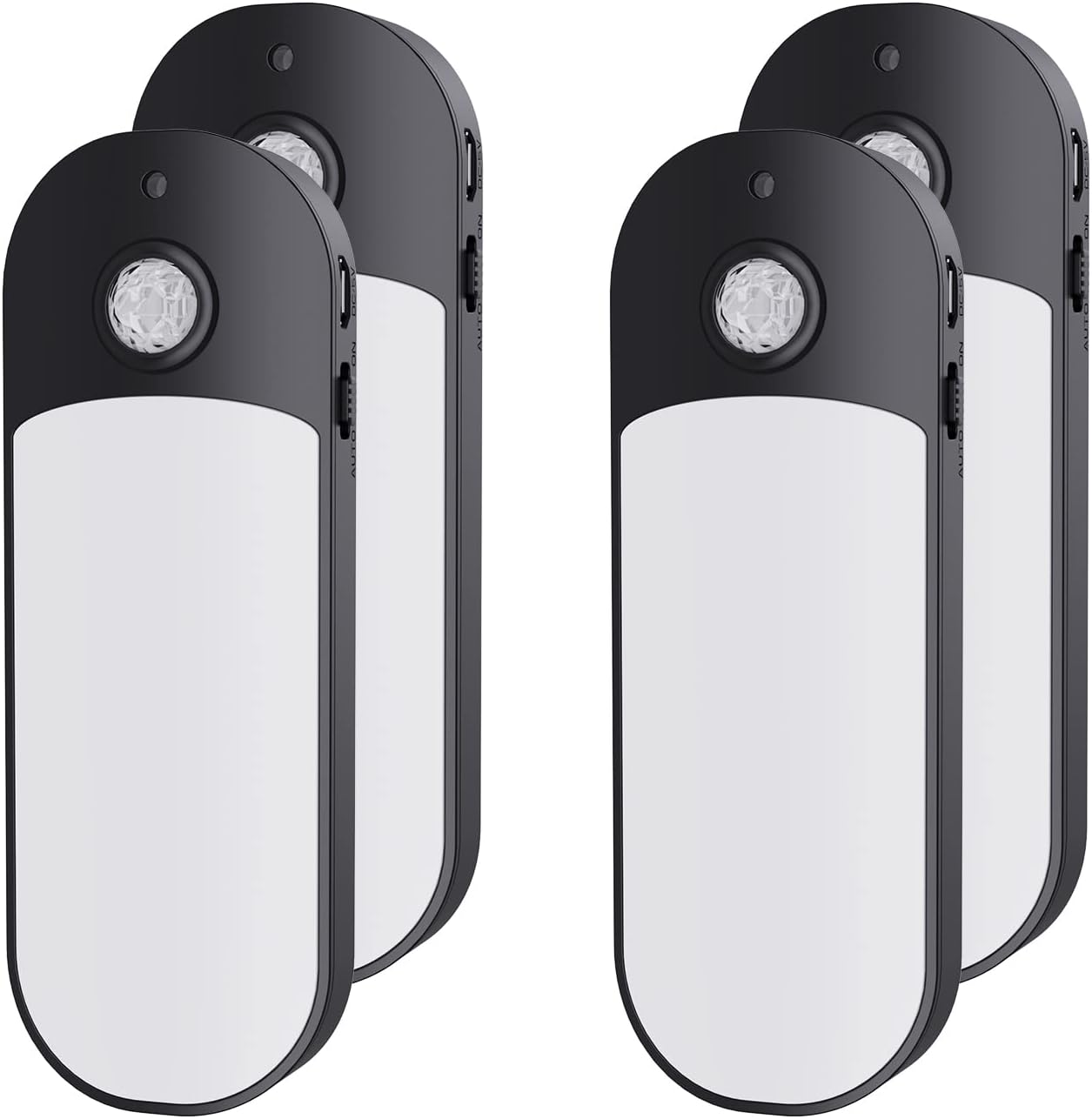 Best Motion Sensor Lights Indoor, Unique LED Night Light 4 Pack, Special USB Rec...
