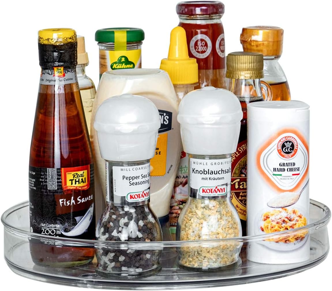 Best Shinepine Lazy Susan, Special Spice Rack for Cabinets, Innovative Rotating...
