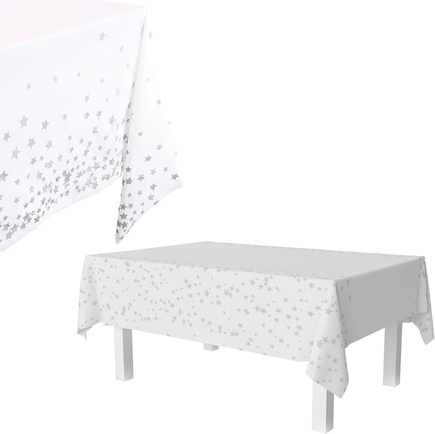 Best Bailinks Party Tablecloths, Unique 2 Pack Disposable Table Covers, High-Qua...