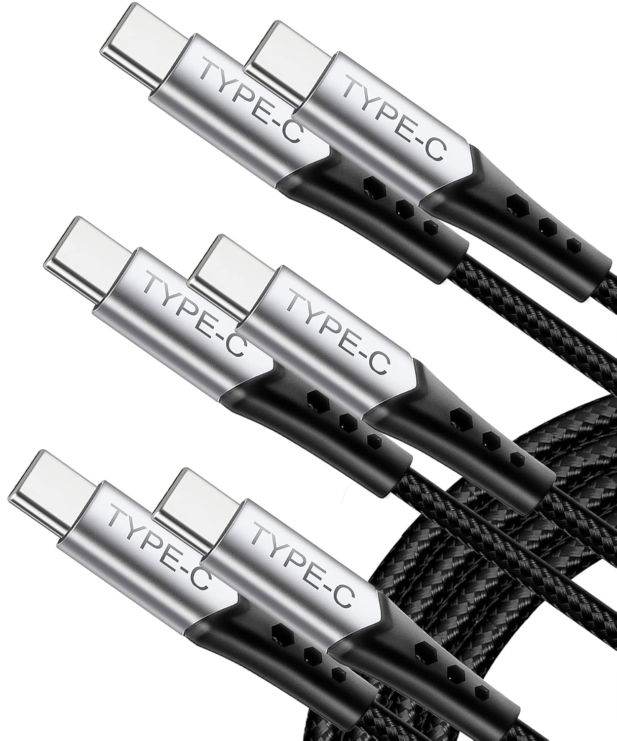 USB C Cable Fast Charge for iPad Pro 2021,USB C to USB C 60W PD Nylon Braided Ch...
