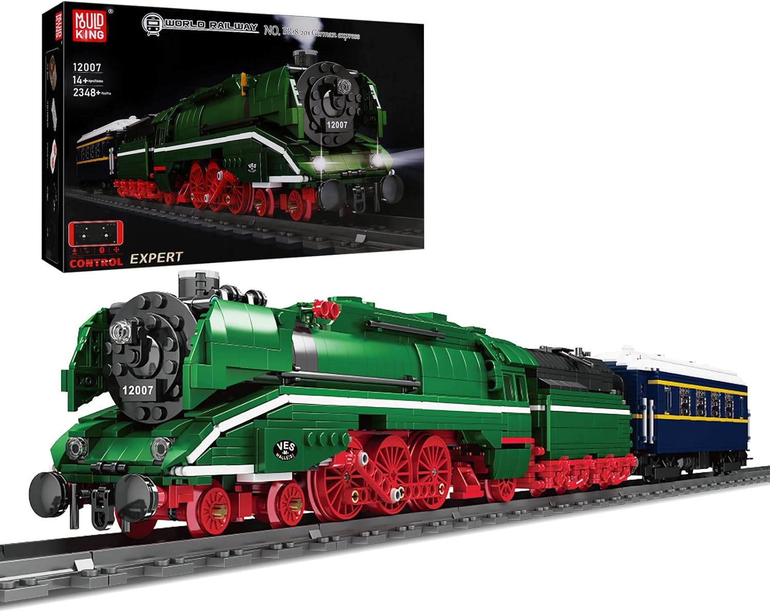 Best Mould King 12007, Innovative Train Block Model, Special Train Model Kit wit...