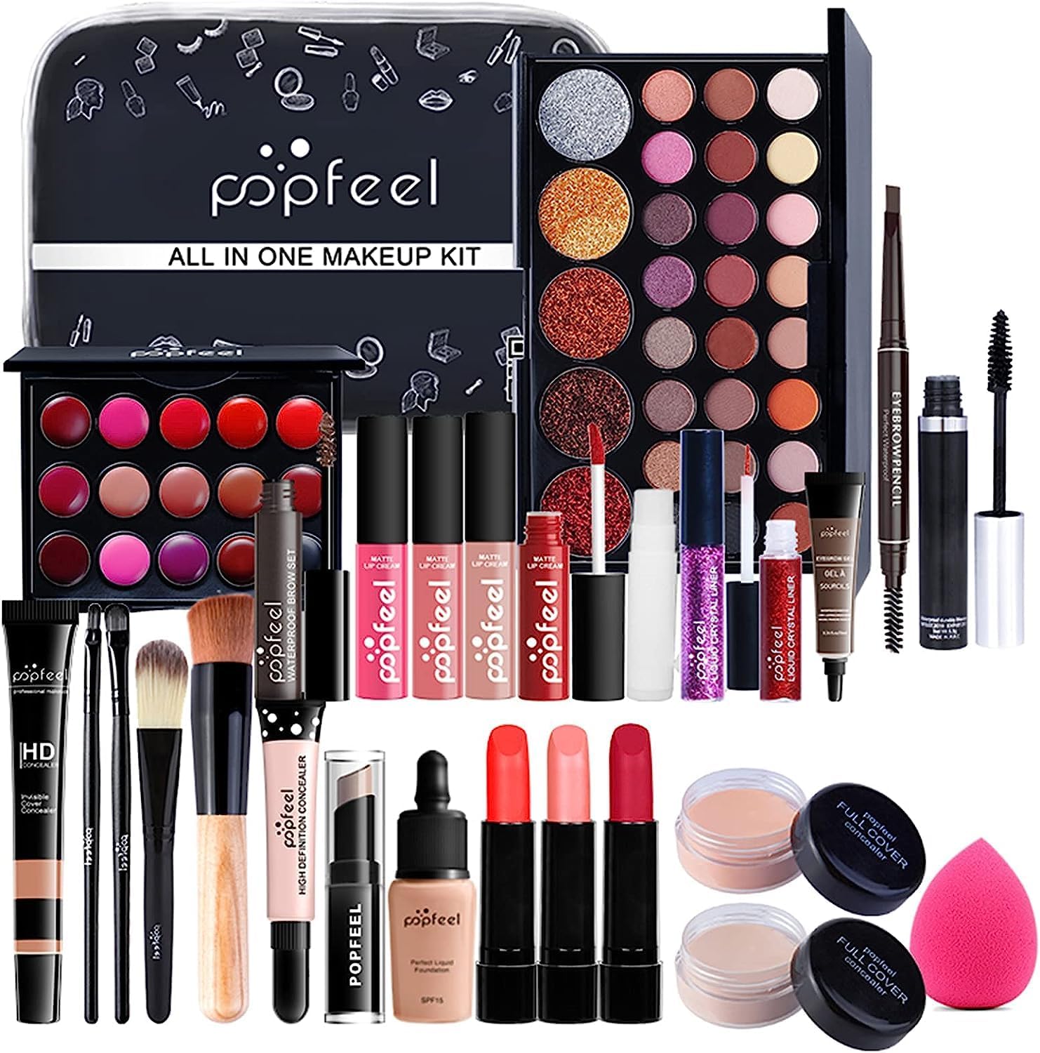 Best RoseFlower 28Pcs Professional Makeup Set, Special Makeup Set for Essential...