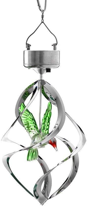 Best ISFORU 360° Spiral Spinner, Unique LED Wind Spinner, Special Solar Wind Chi...