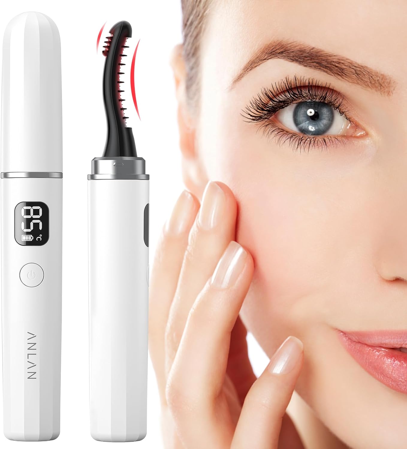 Best Quick Heated Eyelash Curler, Innovative ANLAN Lash Curler with Anti-Scald C...
