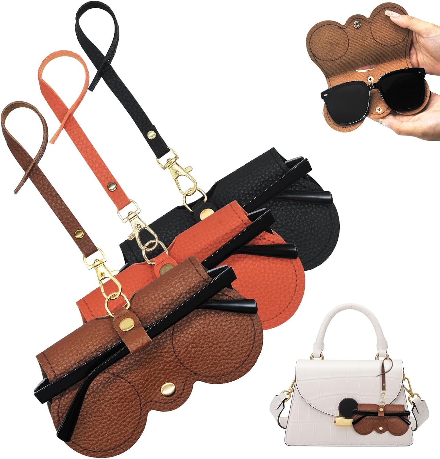 Best MABAHON Soft Leather Sunglasses Bag, Special Portable Sunglasses Case, High...