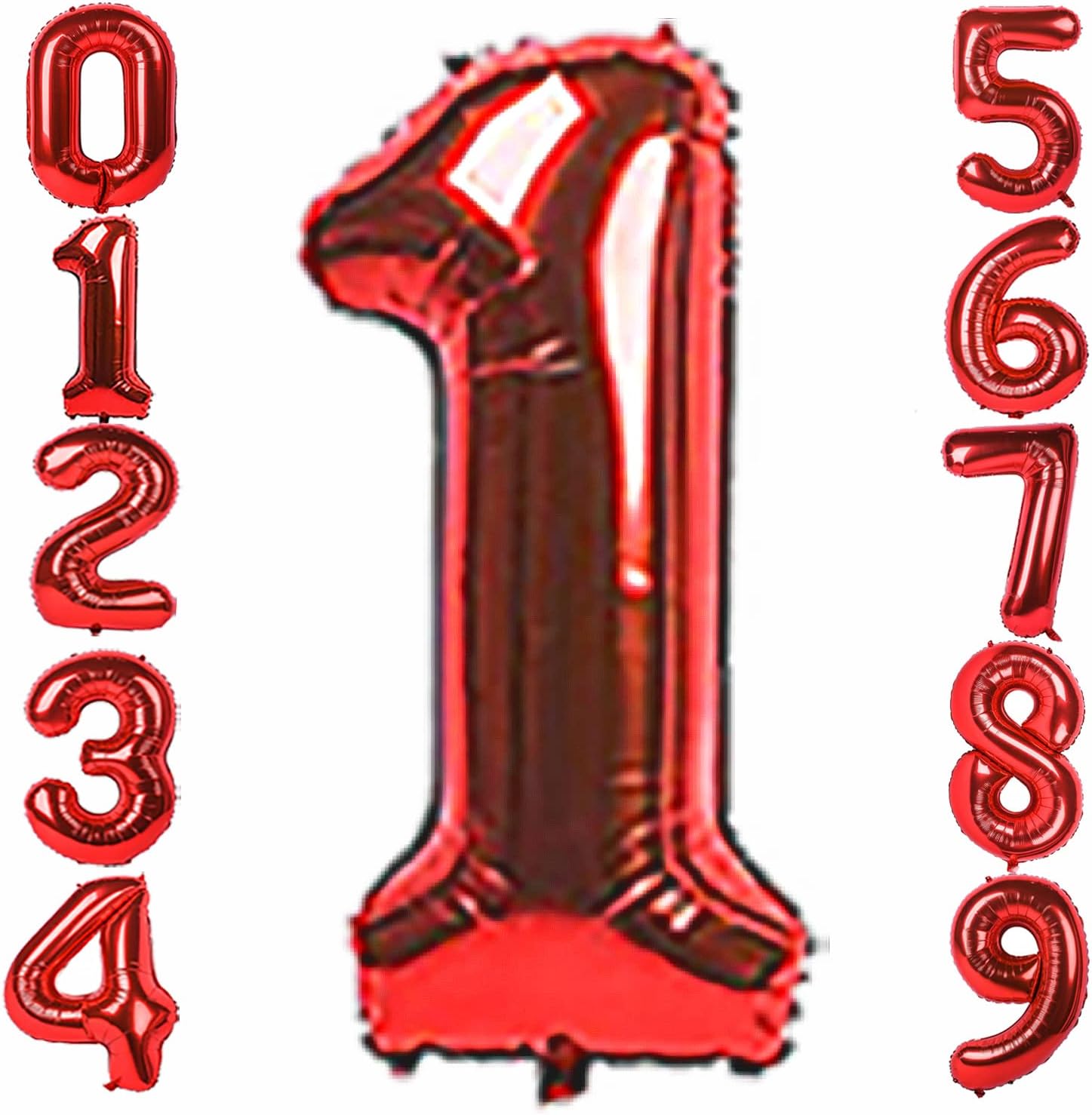 Best Tomario 40 Inch Large Number Balloon, Special Giant Foil Number Balloons fo...