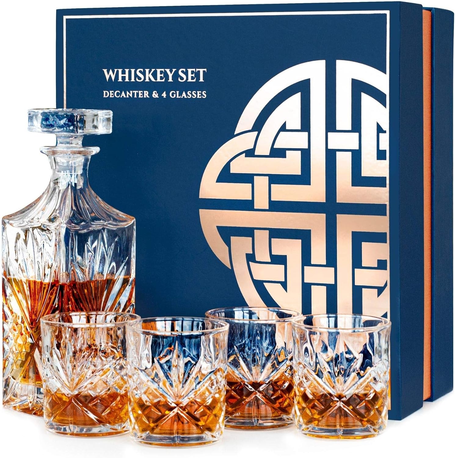 Best Whiskey Decanter and Glasses Set, Special Whisky Decanter Gift Sets for Men...