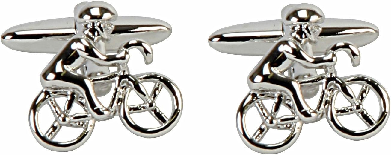 Best Pair of Cufflinks, Special Novelty Cyclist Cufflinks, High-Quality Cufflink...