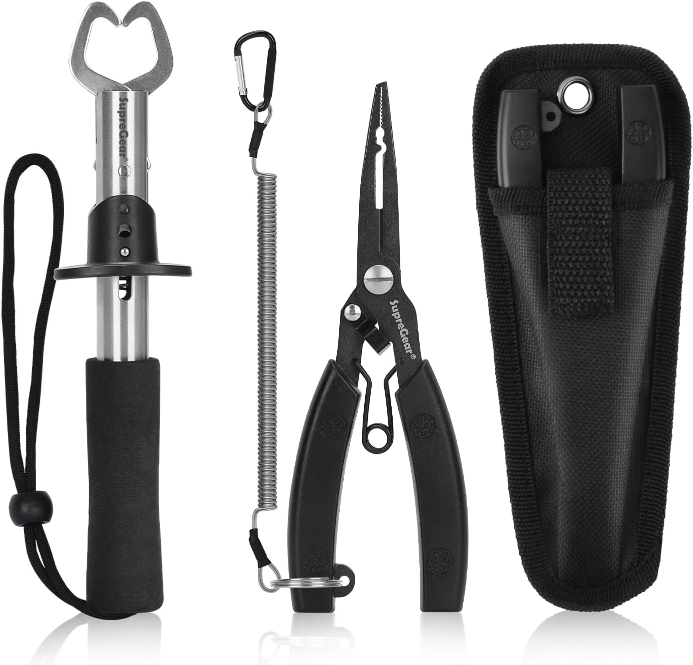 Best Supregear Fishing Pliers Set, Special Stainless Steel Fish Hook Remover Fis...
