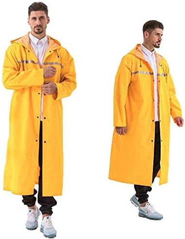 Pahajim Poncho Waterproof Adult Raincoat Long Waterproof Rain Jacket Reusable wi...