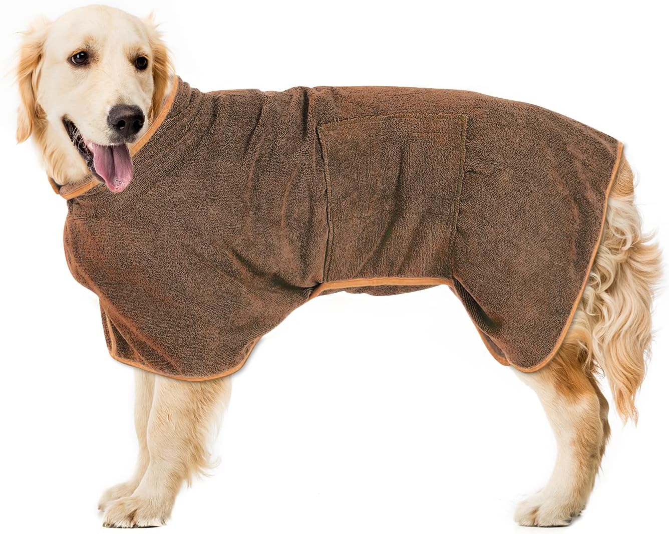 Pejoye Dog Bathrobe Towel, Absorbent Dog Drying Coat, Microfibre Dog Bath Robe T...