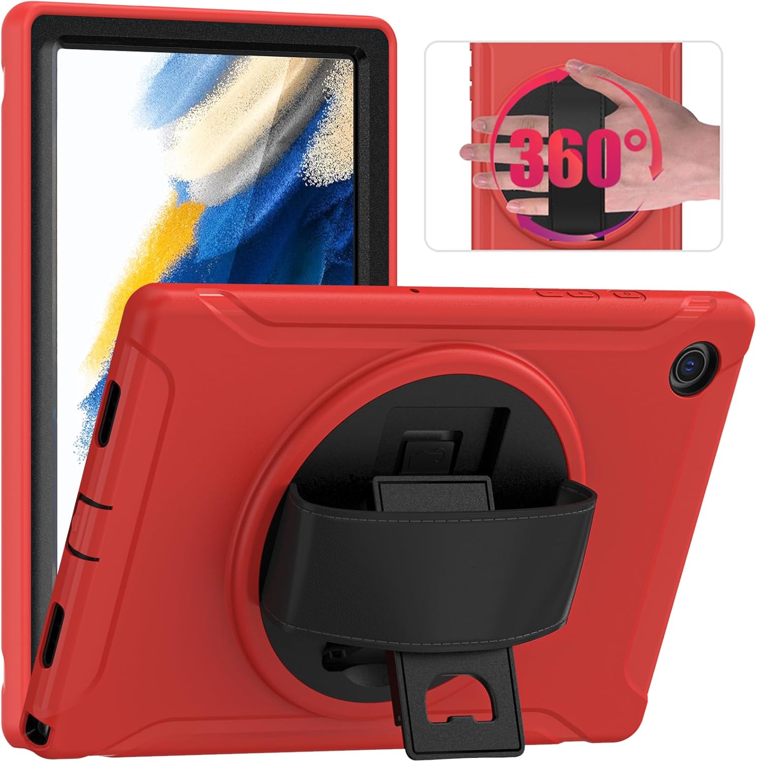 Best Junfire Samsung Galaxy Tab A8 Case, Special Shockproof Rugged Tablet Case w...