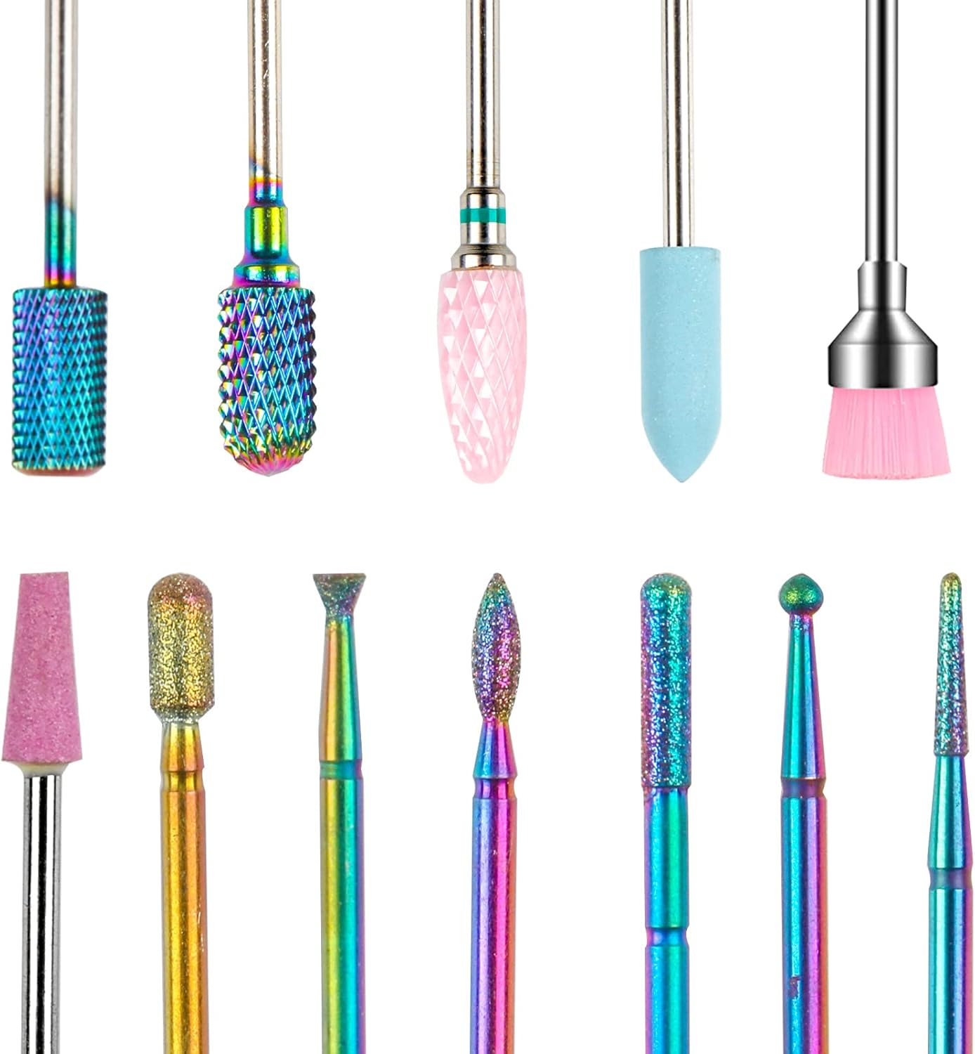 Best ANGNYA Nail Drill Bits 12 Pcs, Special Bits for Nail Cutter Attachments, Pr...