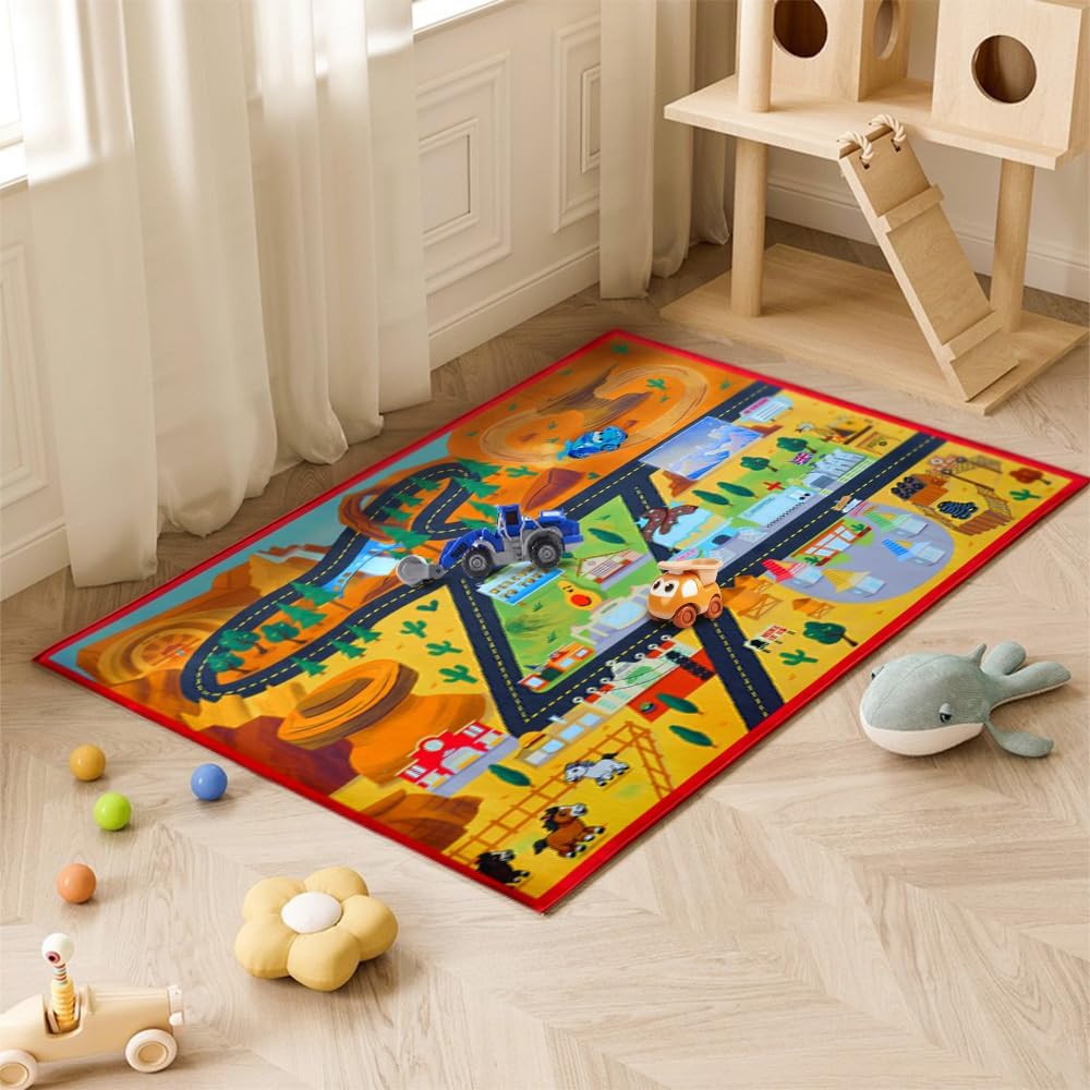 Best Qingbei Rina Kids Play Rugs, Special Play Area Carpet with Rubber Backing,...