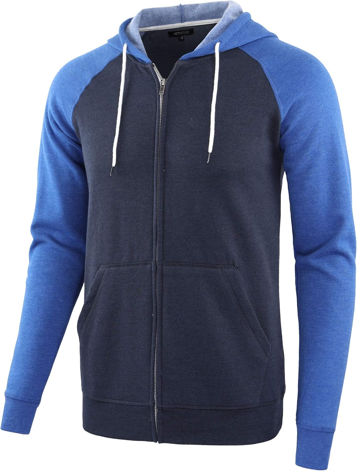 Best HETHCODE Mens Sports Hoodie, Special Lightweight Vintage Zip Up Jacket, Inn...