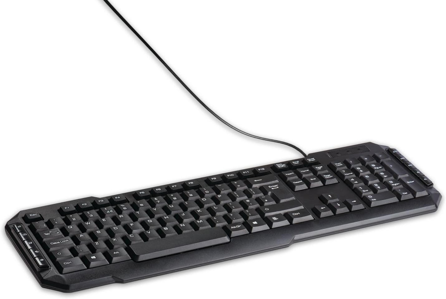 Best Q-Connect Keyboard, Special Ergonomic Wired Keyboard, Innovative Black Keyb...