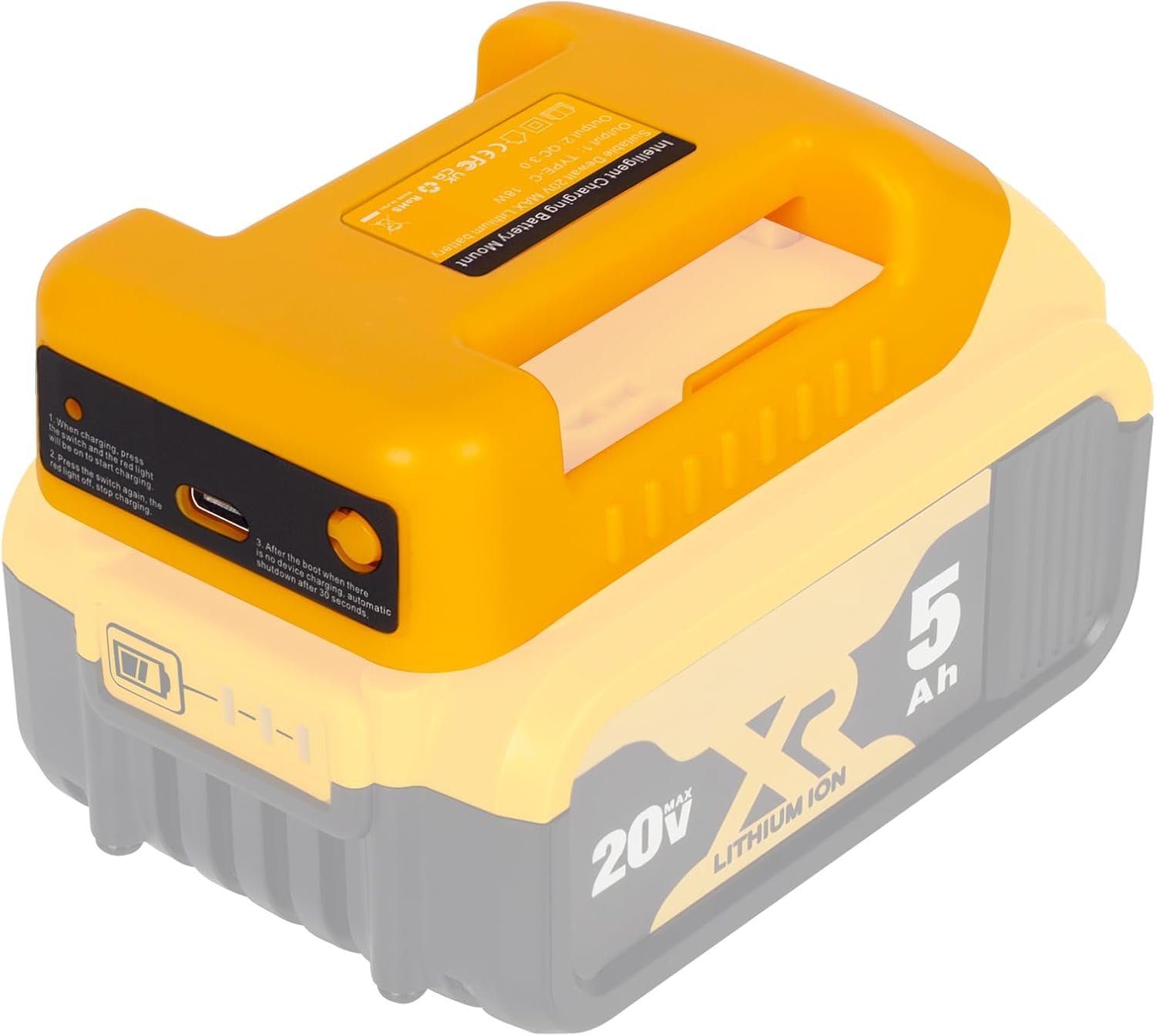 Innovative Design, High-Quality Battery Adapter, Unique Adapter for 18V/20V Batt...