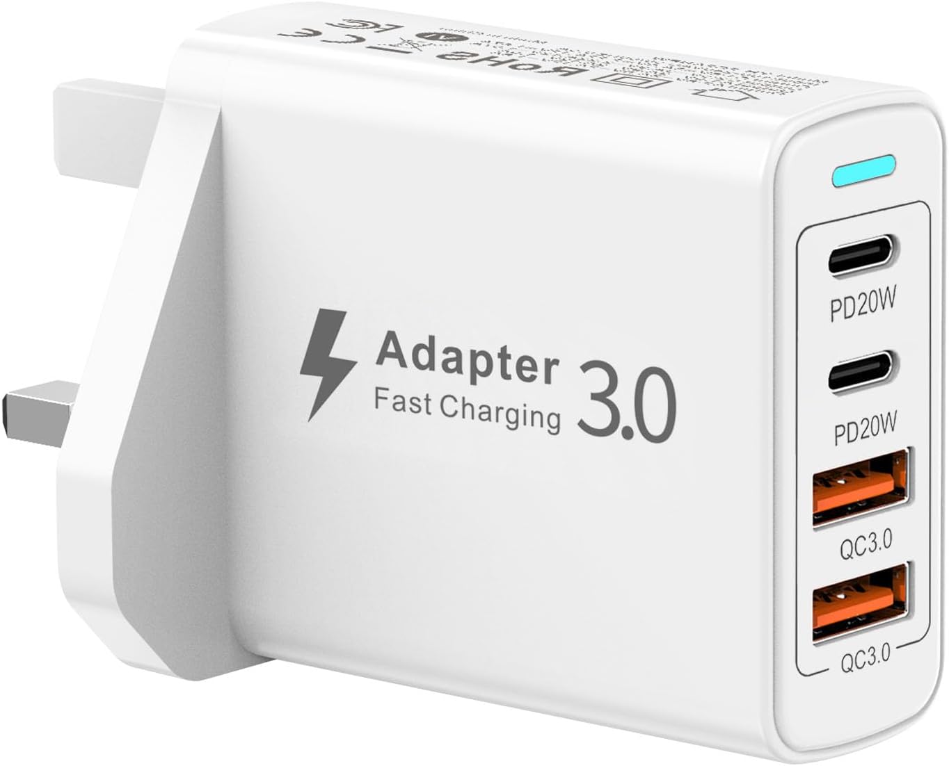 Best USB C Plug Fast Charge, Special 40W 4-Ports USB C Fast Charger, Innovative...