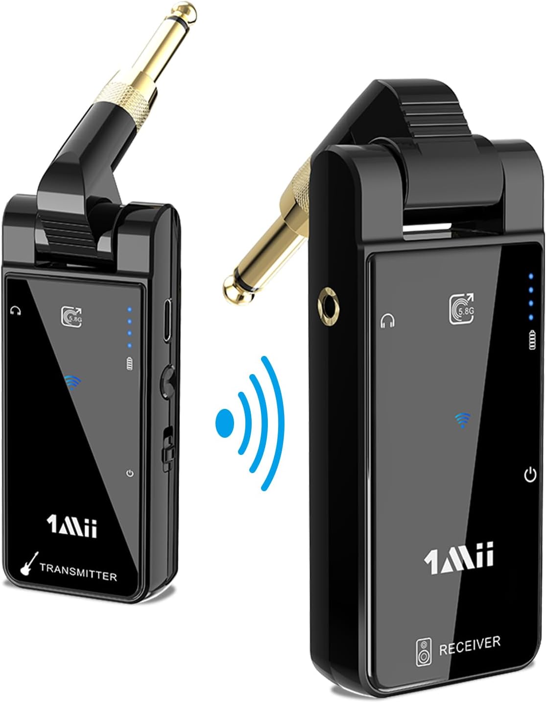 1Mii M2 5.8GHz Wireless Guitar Transmitter and Receiver, Wireless Guitar Systems...