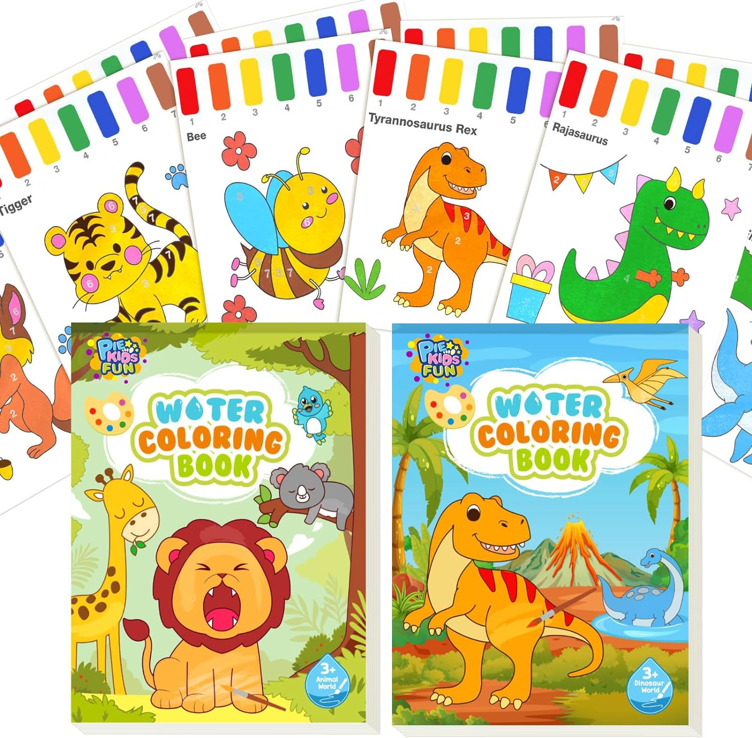 Best Water Coloring Books for Kids, Special 2 PCS Water Painting Books, Innovati...