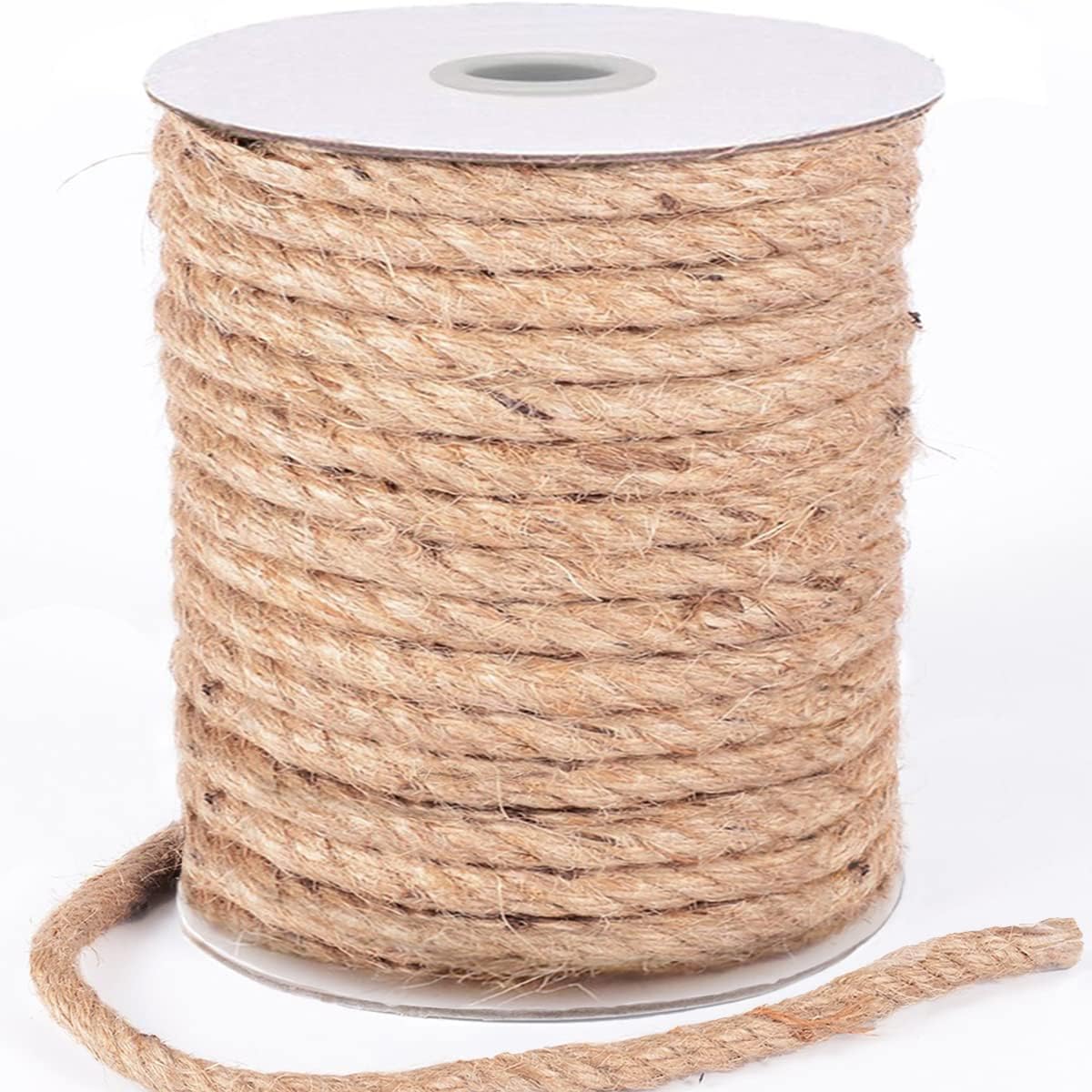 Best HOMYHOME Jute Rope, Special Natural Jute Twine, Unique Hessian Rope for Cra...