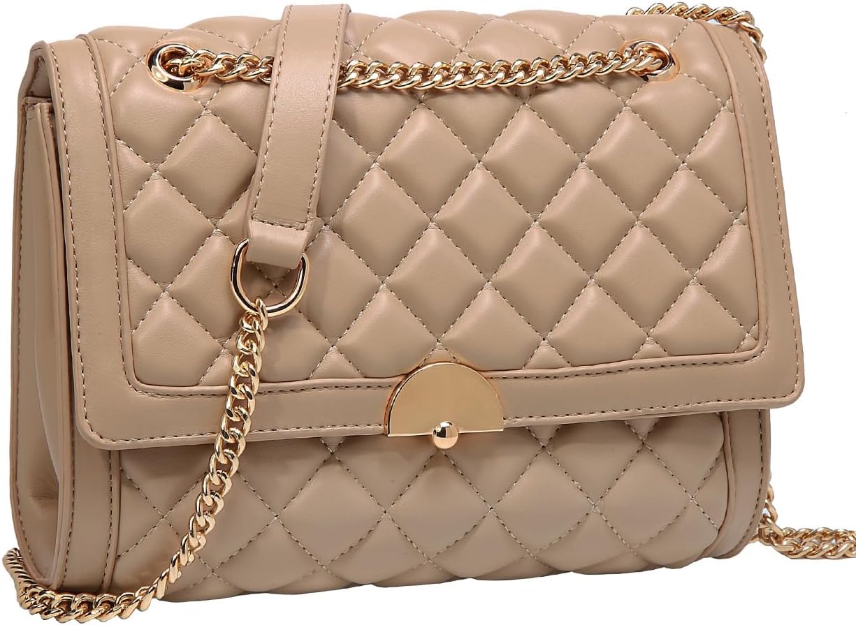 Best Kasgo Crossbody Bags for Women, Special Quilted Shoulder Bag PU Leather Han...