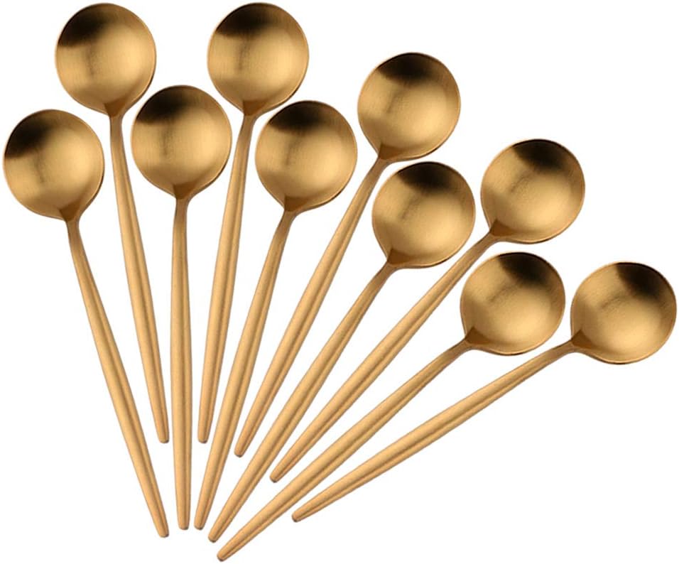 Best Bisda 4.7 Inches Espresso Spoons, Special Stainless Steel Set of 10, High-Q...