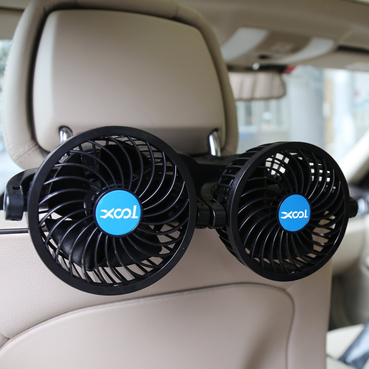 Best XOOL Electric Car Fans, Special Portable Fan for Rear Seat Passenger, Innov...